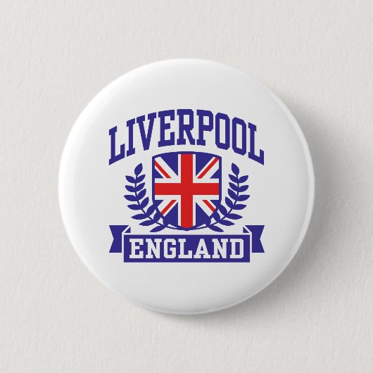 Liverpool England Ronde Button 5,7 Cm (Voorkant)