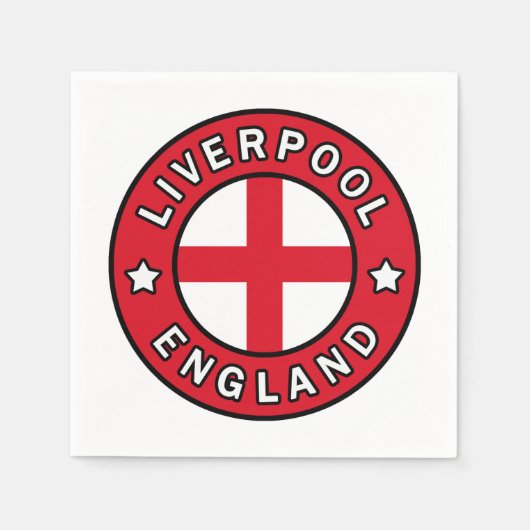 Liverpool England Servet (Voorkant)