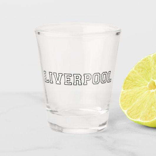 Liverpool England Shot Glas (Voorkant)