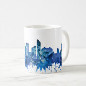 Liverpool England Skyline Blue Koffiemok (Voorkant rechts)