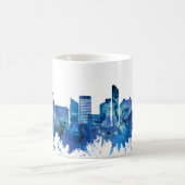Liverpool England Skyline Blue Koffiemok (Center)