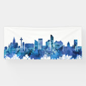 Liverpool England Skyline Blue Spandoek (Horizontaal)
