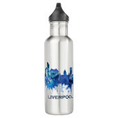Liverpool England Skyline Blue Waterfles (Rechts)