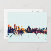 Liverpool England Skyline Briefkaart (Voorkant / Achterkant)
