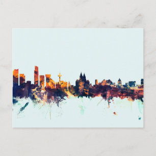 Liverpool England Skyline Briefkaart