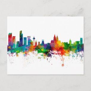 Liverpool England Skyline Briefkaart