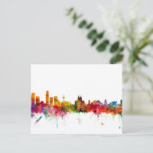 Liverpool England Skyline Briefkaart (Staand voorkant)