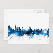 Liverpool England Skyline Briefkaart (Voorkant / Achterkant)