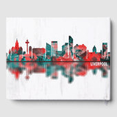 Liverpool England Skyline Gastenboek (Achterkant)
