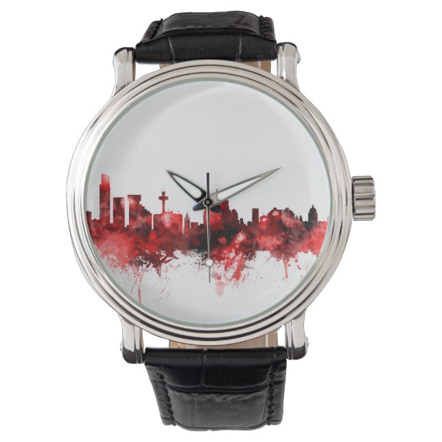 Liverpool England Skyline Horloge (Voorkant)