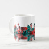 Liverpool England Skyline Koffiemok (Voorkant links)