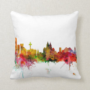 Liverpool England Skyline Kussen