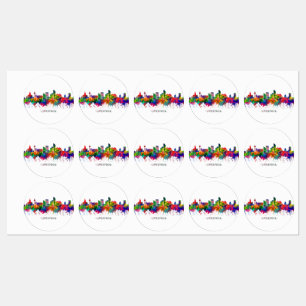 Liverpool England Skyline Labels