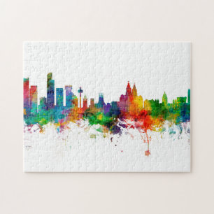 Liverpool England Skyline Legpuzzel