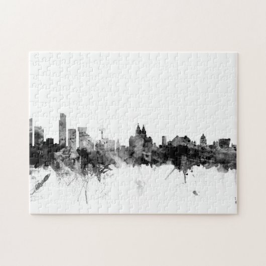 Liverpool England Skyline Legpuzzel (Horizontaal)