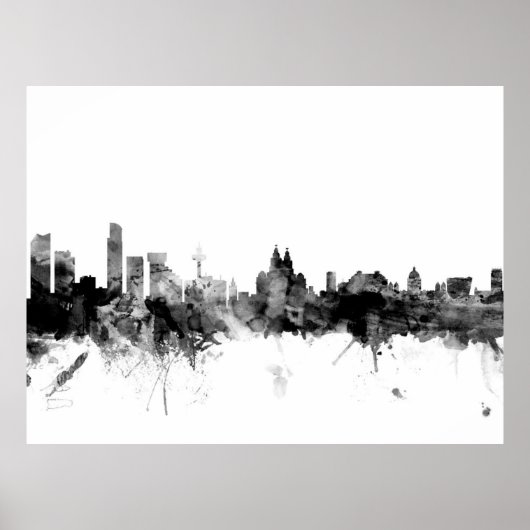 Liverpool England Skyline Poster (Voorkant)