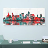 Liverpool England Skyline Spandoek (Beurs)
