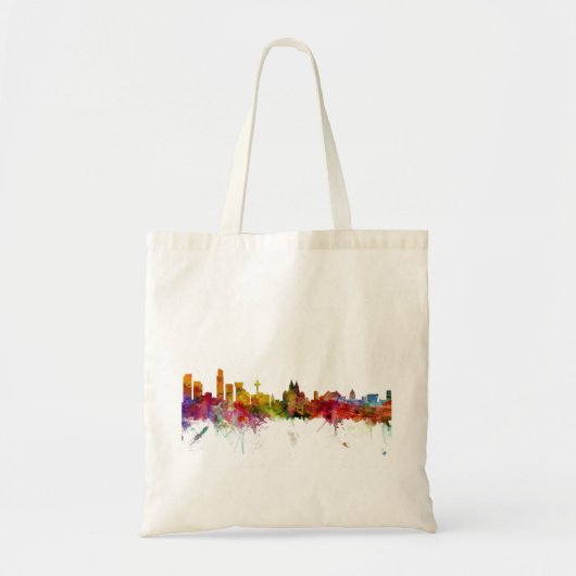 Liverpool England Skyline Tote Bag (Voorkant)