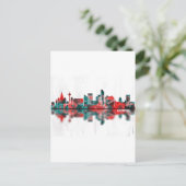 Liverpool England Skyline Uitnodiging Briefkaart (Staand voorkant)