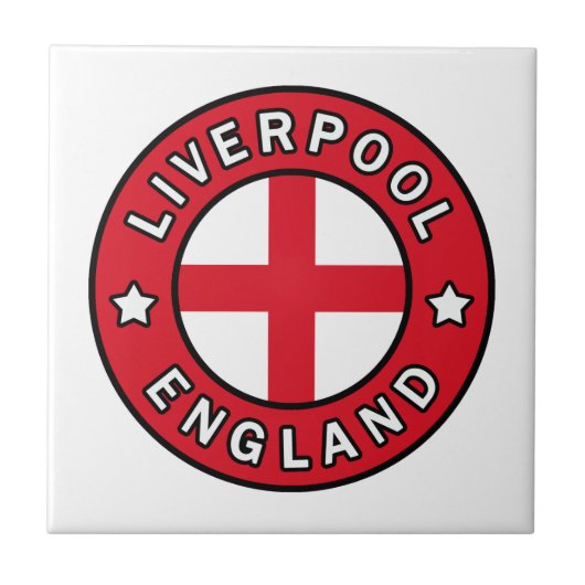 Liverpool England Tegeltje (Voorkant)