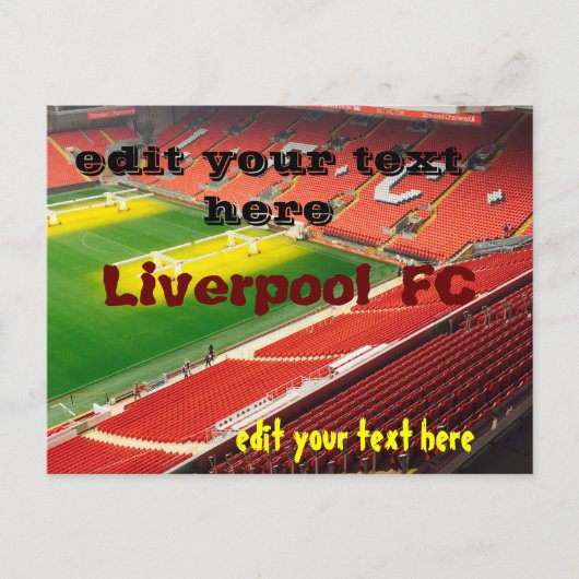 liverpool FC-briefkaart Briefkaart (Voorkant)