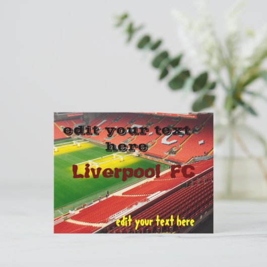liverpool FC-briefkaart Briefkaart (Staand voorkant)