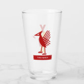 Liverpool FC Geïnspireerd op maat gemaakt bierglas Glas (Achterkant)