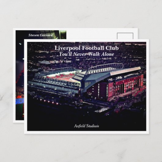 Liverpool FC Legend Series — Steven Gerrard Briefkaart (Voorkant / Achterkant)