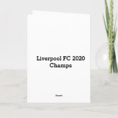Liverpool-Football-verjaardagskaart Kaart (Achterkant)