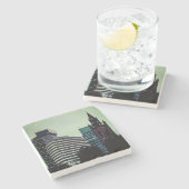 Liverpool gebouwen stenen onderzetter (Zijkant)