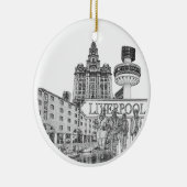 Liverpool kerstbal keramisch ornament (Rechts)