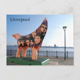 Liverpool Lambanana over de Mersey Briefkaart