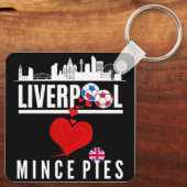 Liverpool Loves Mince Pies (voor- en achterkant) Sleutelhanger (Achterkant)
