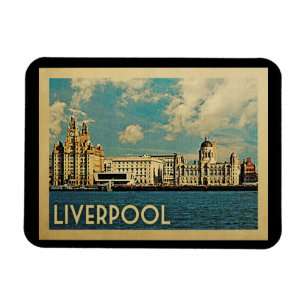 Liverpool Magnet Vintage Travel Magneet
