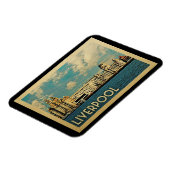 Liverpool Magnet Vintage Travel Magneet (Linkerzijde)