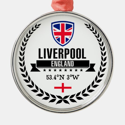 Liverpool Metalen Ornament (Voorkant)