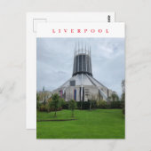 Liverpool Metropolitan Cathedraal uitzicht briefka Briefkaart (Voorkant / Achterkant)