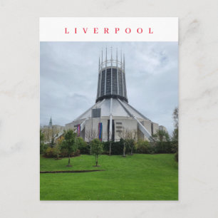 Liverpool Metropolitan Cathedraal uitzicht briefka Briefkaart