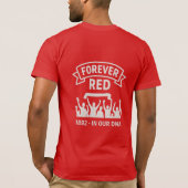 Liverpool Red Family Bella+Canvas Jersey Kort T-shirt (Achterkant)