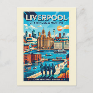 Liverpool Reisposter Briefkaart