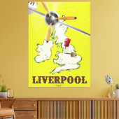  liverpool-reisposter canvas afdruk (Insitu (Woonkamer))