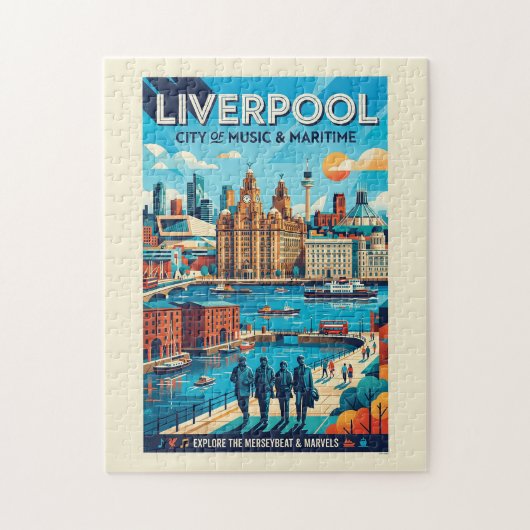 Liverpool Reisposter Legpuzzel (Verticaal)