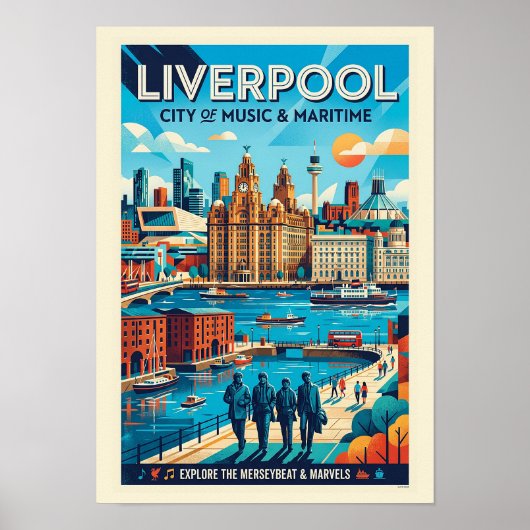 Liverpool Reisposter Poster (Voorkant)