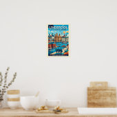 Liverpool Reisposter Poster (Keuken)