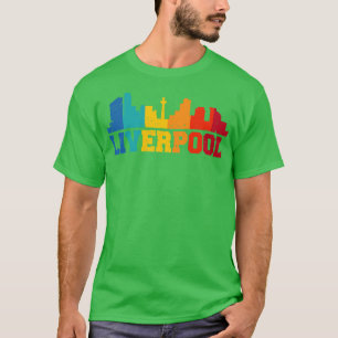 Liverpool Retro Skyline Verenigd Koninkrijk T-shirt