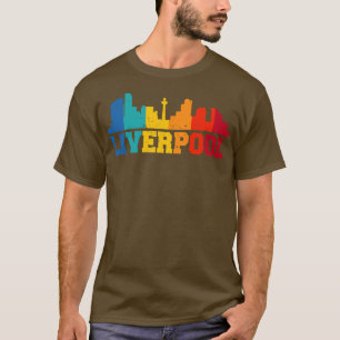 Liverpool Retro Skyline Verenigd Koninkrijk T-shirt