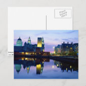 Liverpool 's nachts, Engeland Briefkaart (Voorkant / Achterkant)