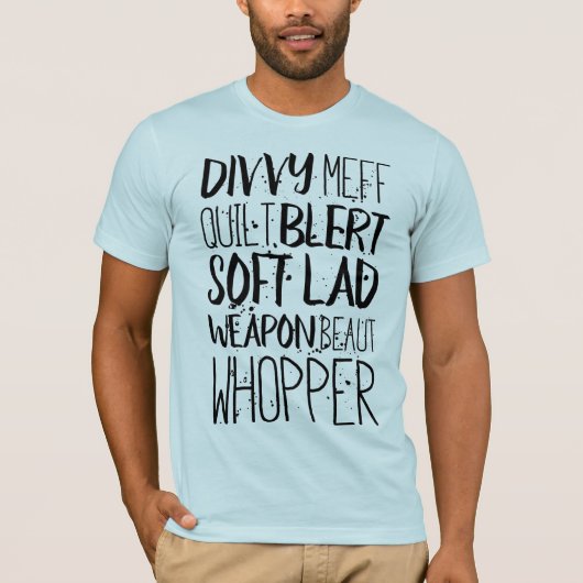Liverpool Scouse beledigt dialect T-shirt (Voorkant)