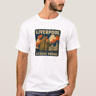 Liverpool Scouse Proud Poster T-shirt