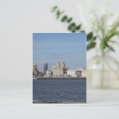 Liverpool Skyline Briefkaart (Staand voorkant)